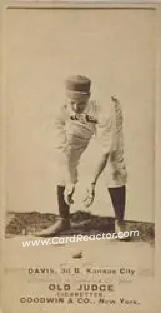 1887-90 Old Judge (N172) #NNO - Jumbo Davis - Kansas City Cowboys - Front