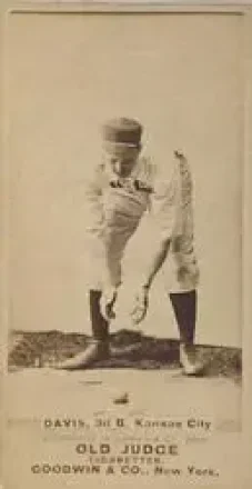 1887-90 Old Judge (N172) #NNO - Jumbo Davis - Kansas City Cowboys