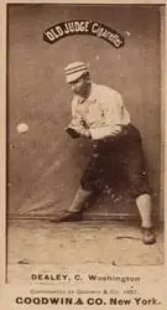 1887-90 Old Judge (N172) #NNO - Pat Dealy - Washington Nationals