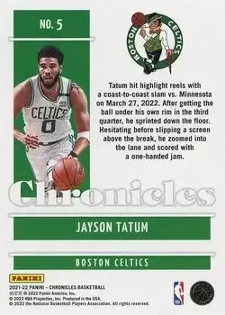 Back of Jayson Tatum