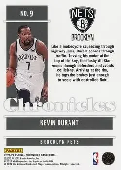 Back of Kevin Durant