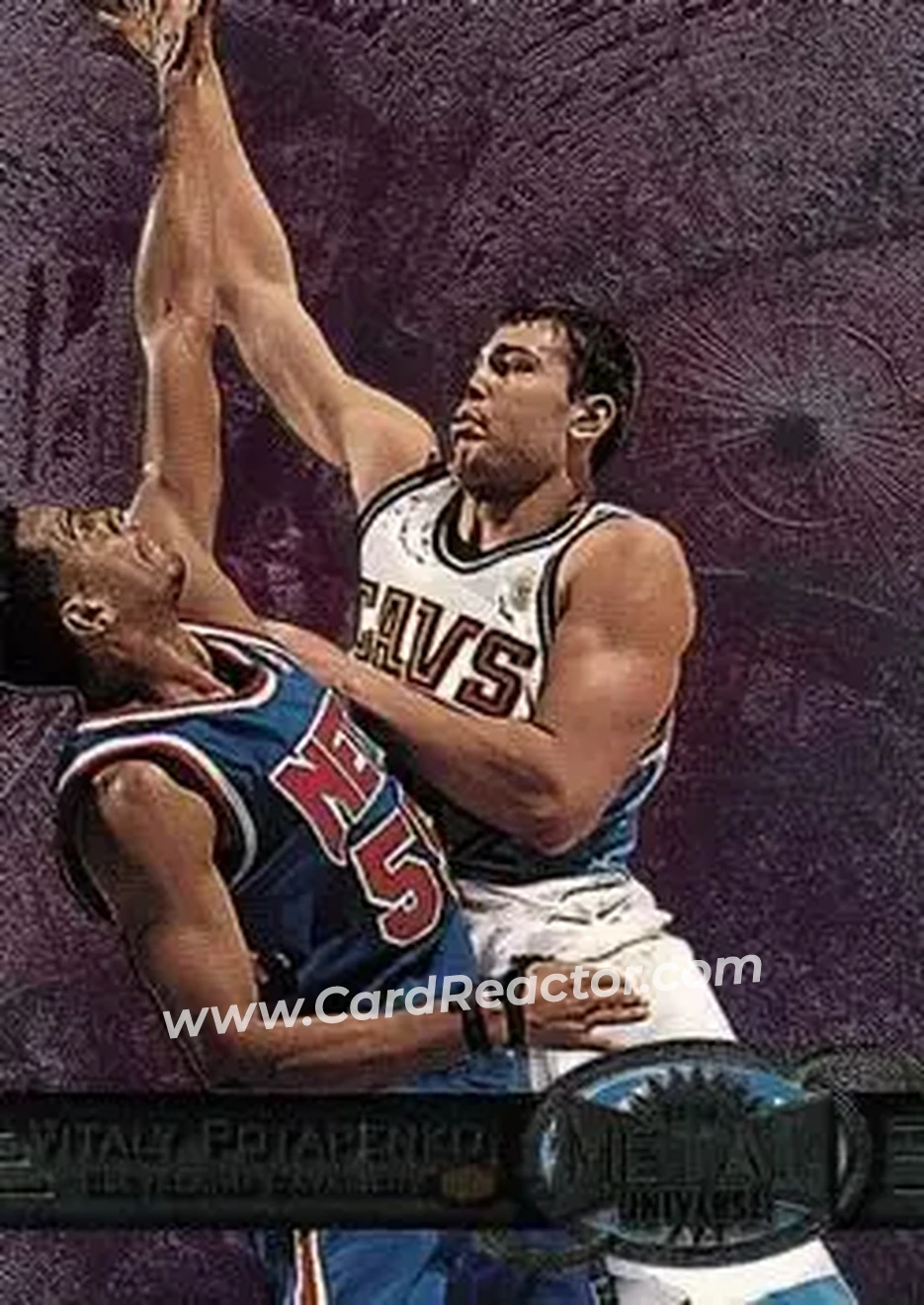 1997-98 Metal Universe #102 - Vitaly Potapenko - Cleveland Cavaliers - Front 1997-98 Metal Universe #102 - Vitaly Potapenko - Cleveland Cavaliers - Front