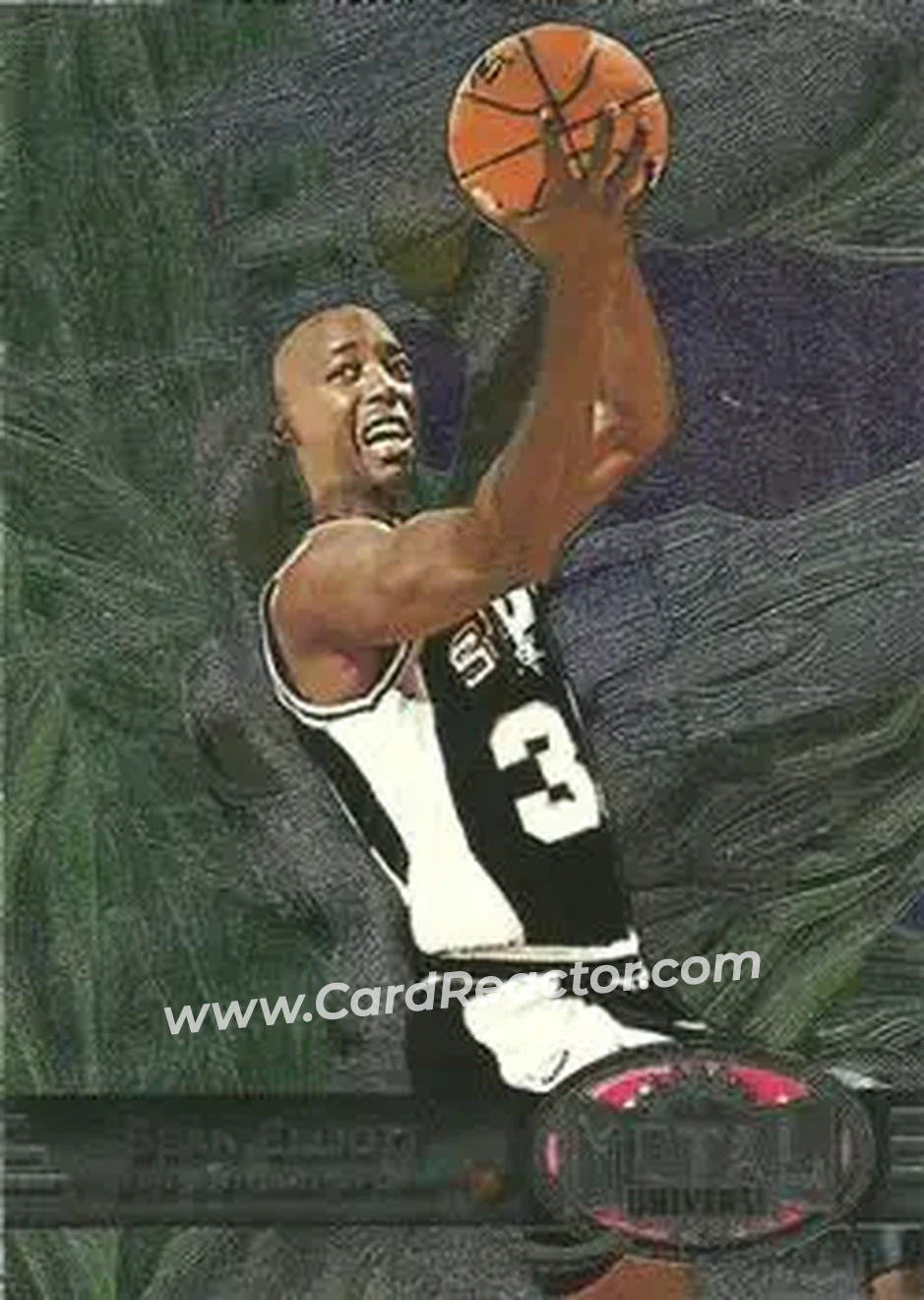 1997-98 Metal Universe #105 - Sean Elliott - San Antonio Spurs - Front 1997-98 Metal Universe #105 - Sean Elliott - San Antonio Spurs - Front