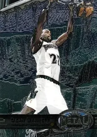 1997-98 Metal Universe #121 - Dean Garrett - Minnesota Timberwolves