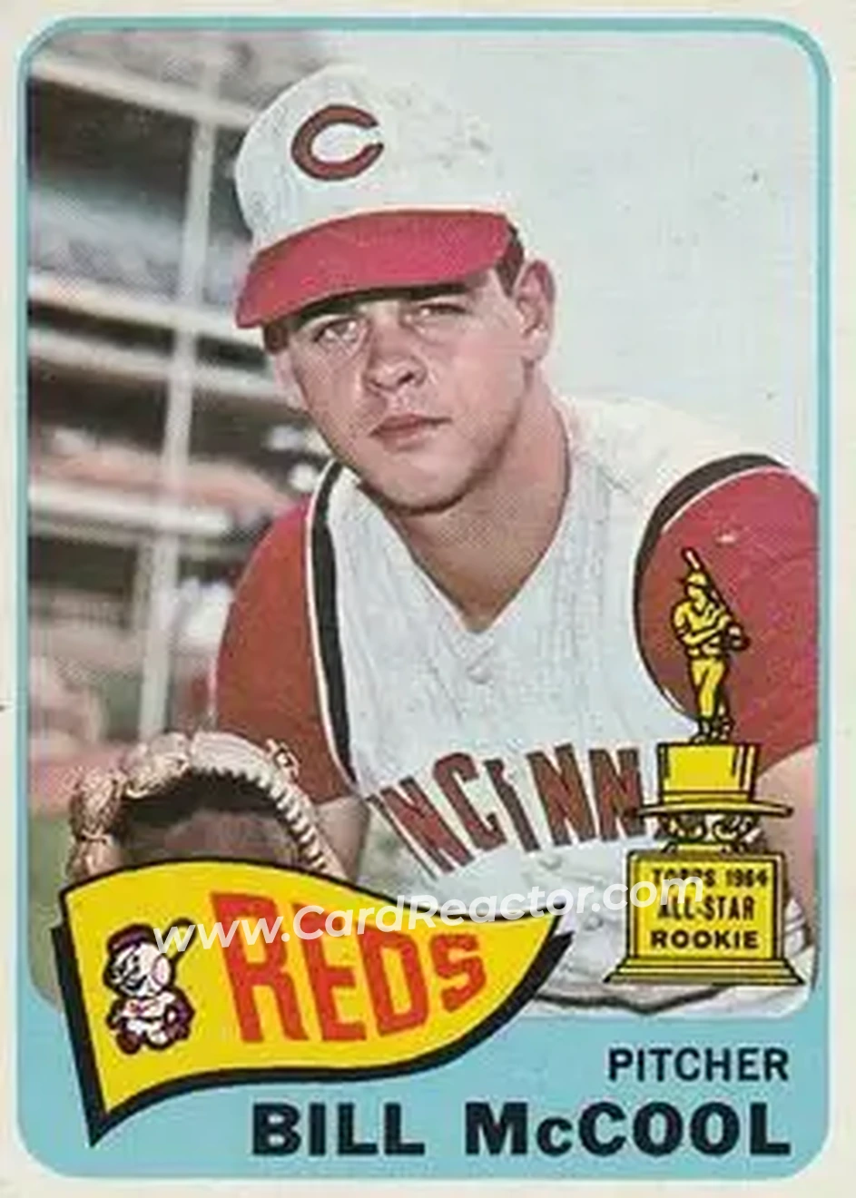 1965 O-Pee-Chee #18 - Bill McCool - Cincinnati Reds - Front 1965 O-Pee-Chee #18 - Bill McCool - Cincinnati Reds - Front