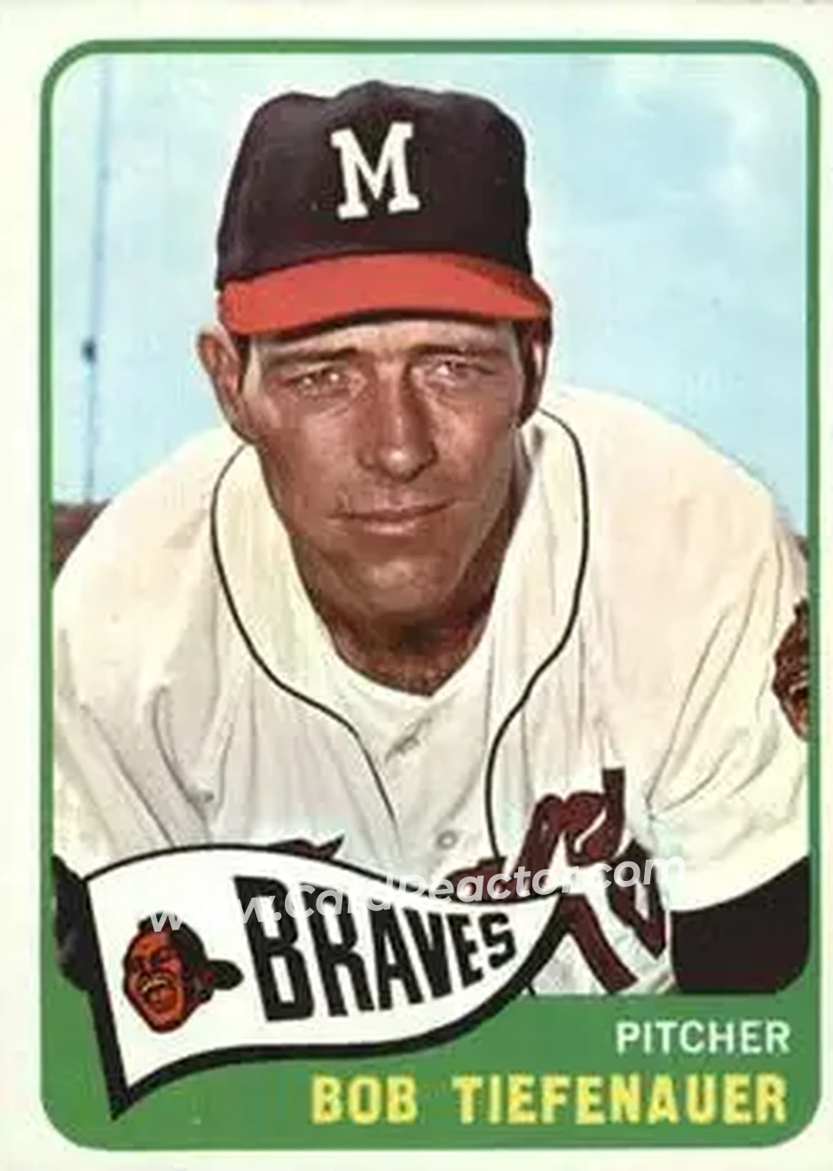 1965 O-Pee-Chee #23 - Bobby Tiefenauer - Milwaukee Braves - Front