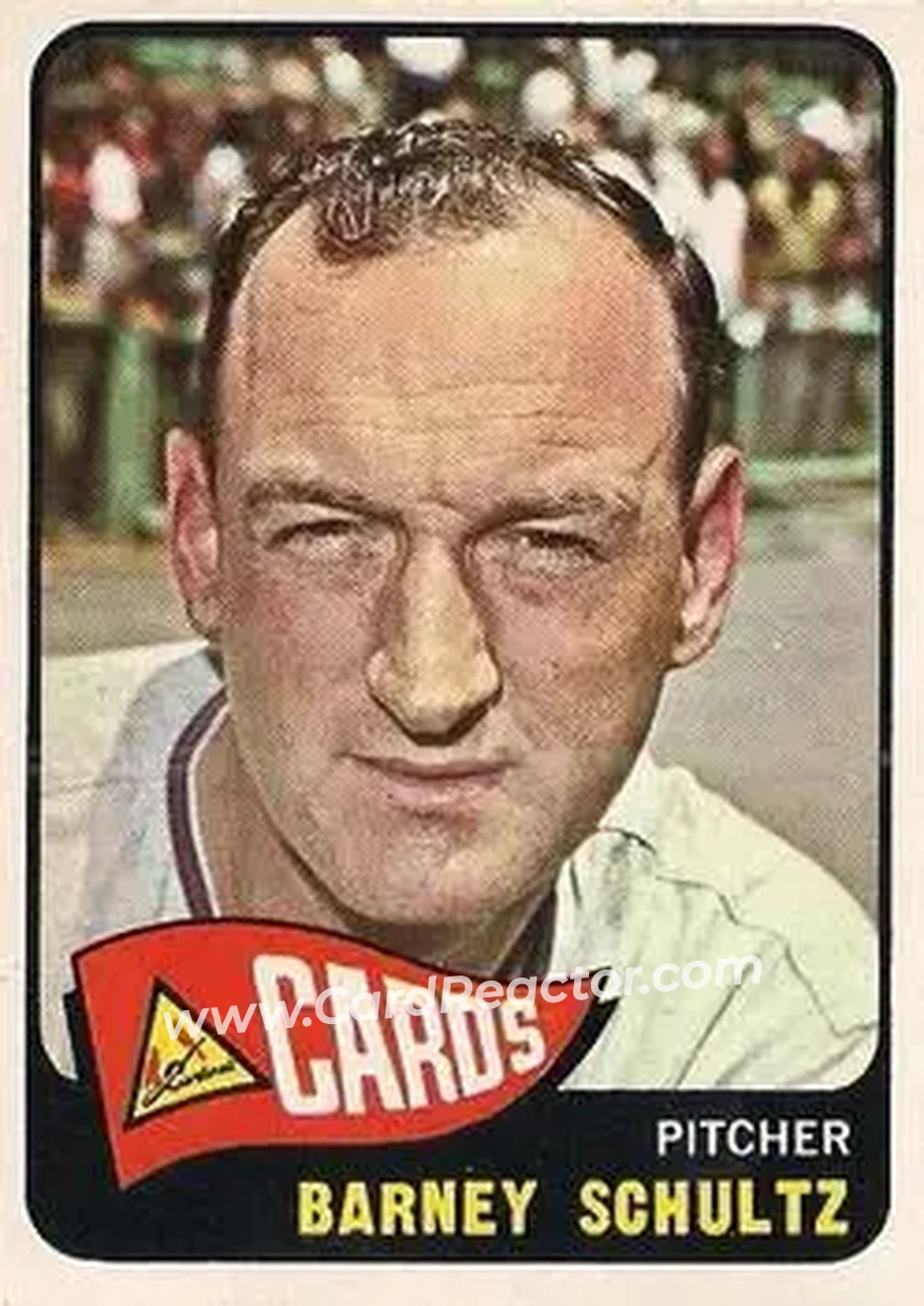1965 O-Pee-Chee #28 - Barney Schultz - St. Louis Cardinals - Front 1965 O-Pee-Chee #28 - Barney Schultz - St. Louis Cardinals - Front