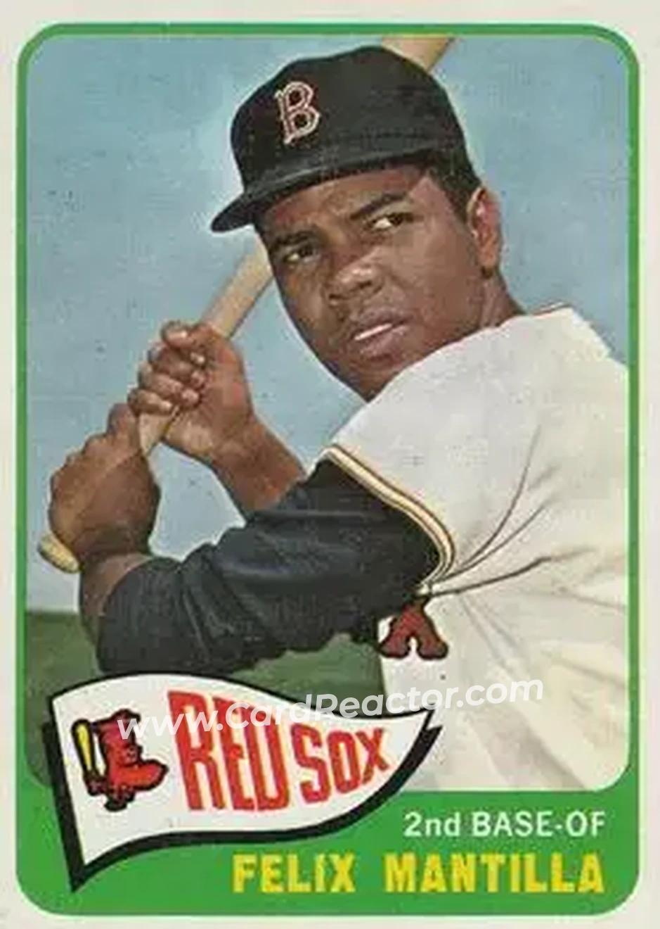 1965 O-Pee-Chee #29 - Felix Mantilla - Boston Red Sox - Front