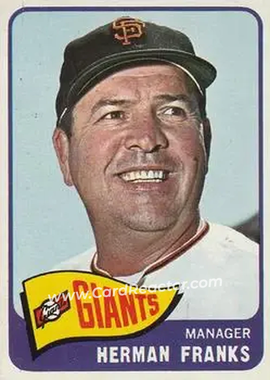 1965 O-Pee-Chee #32 - Herman Franks - San Francisco Giants - Front