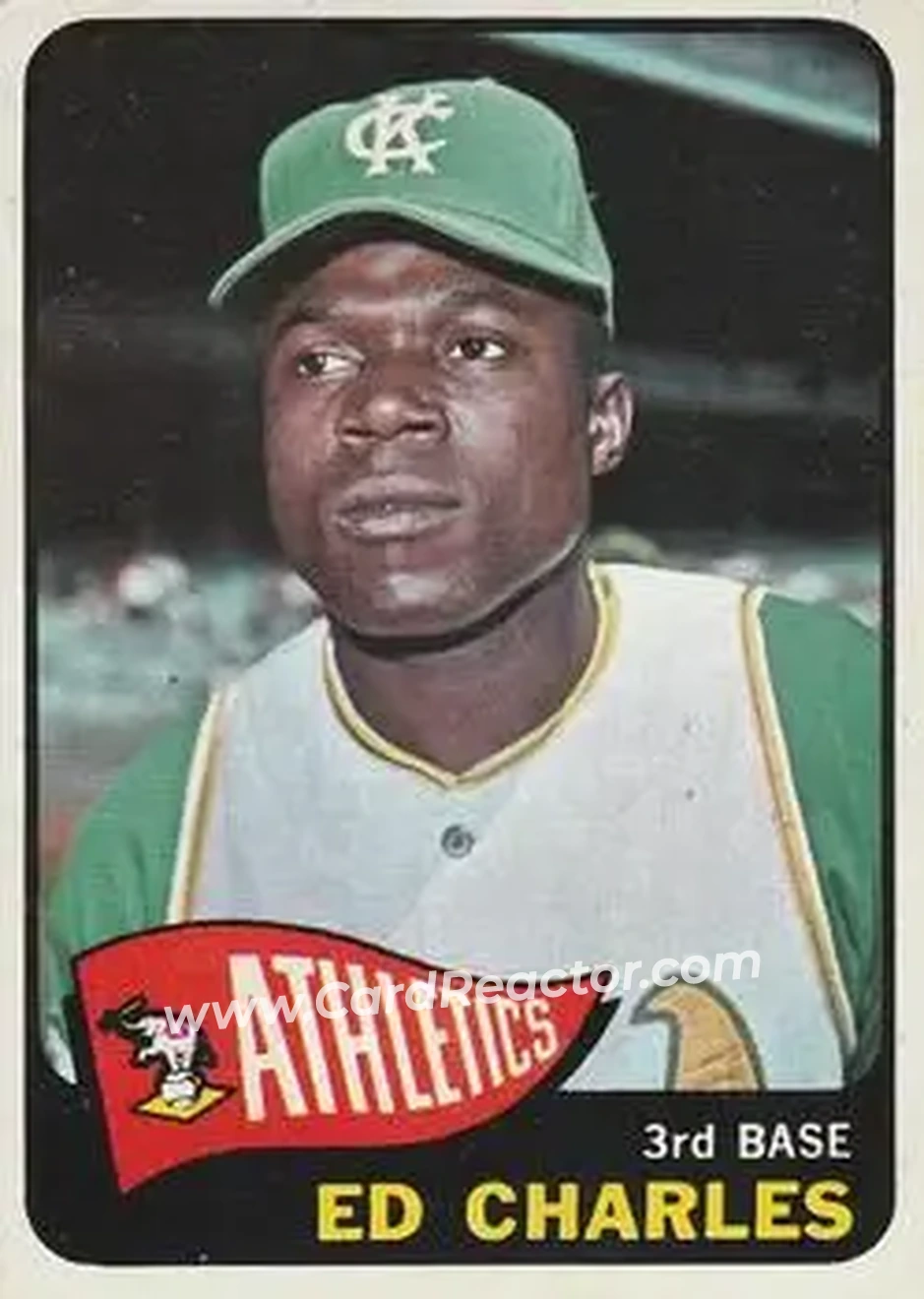 1965 O-Pee-Chee #35 - Ed Charles - Kansas City Athletics - Front