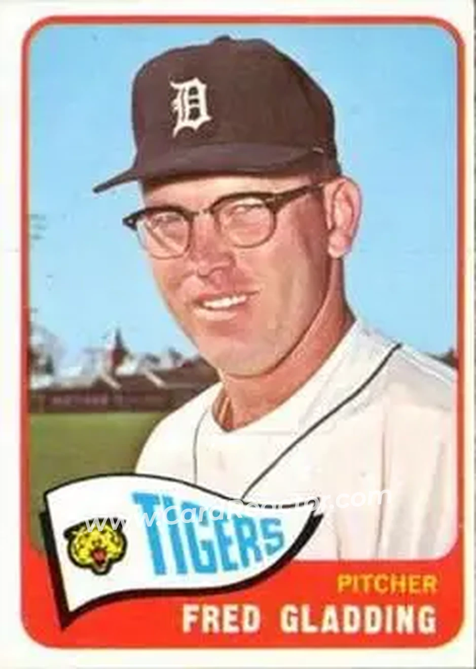 1965 O-Pee-Chee #37 - Fred Gladding - Detroit Tigers - Front