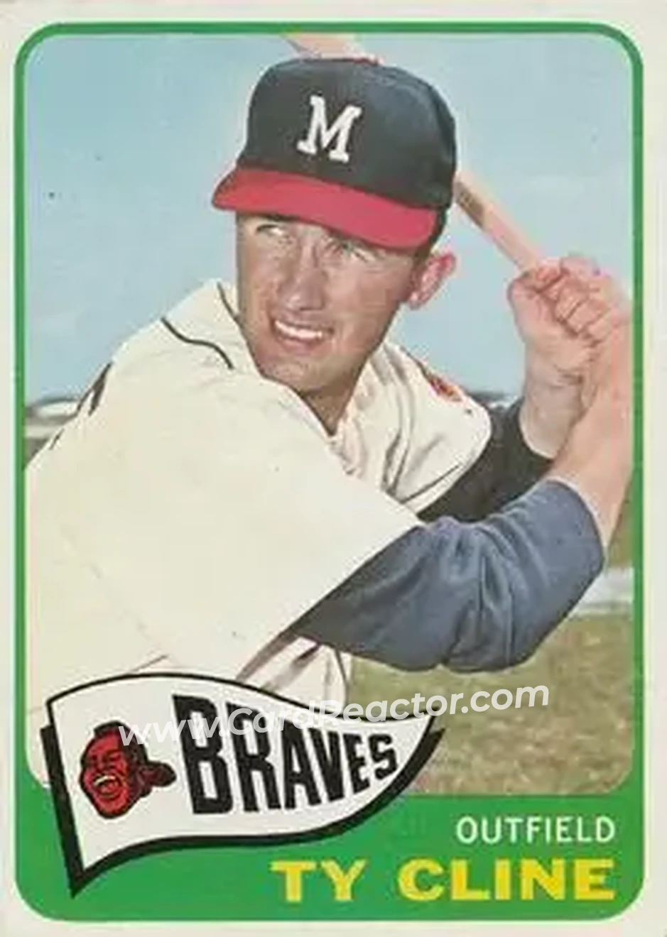 1965 O-Pee-Chee #63 - Ty Cline - Milwaukee Braves - Front