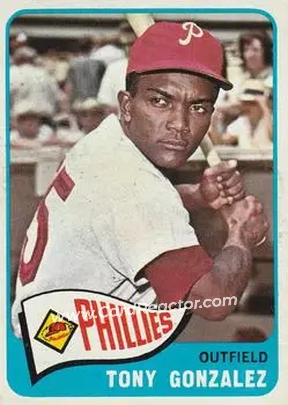 1965 O-Pee-Chee #72 - Tony Gonzalez - Philadelphia Phillies - Front