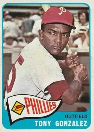 1965 O-Pee-Chee #72 - Tony Gonzalez - Philadelphia Phillies