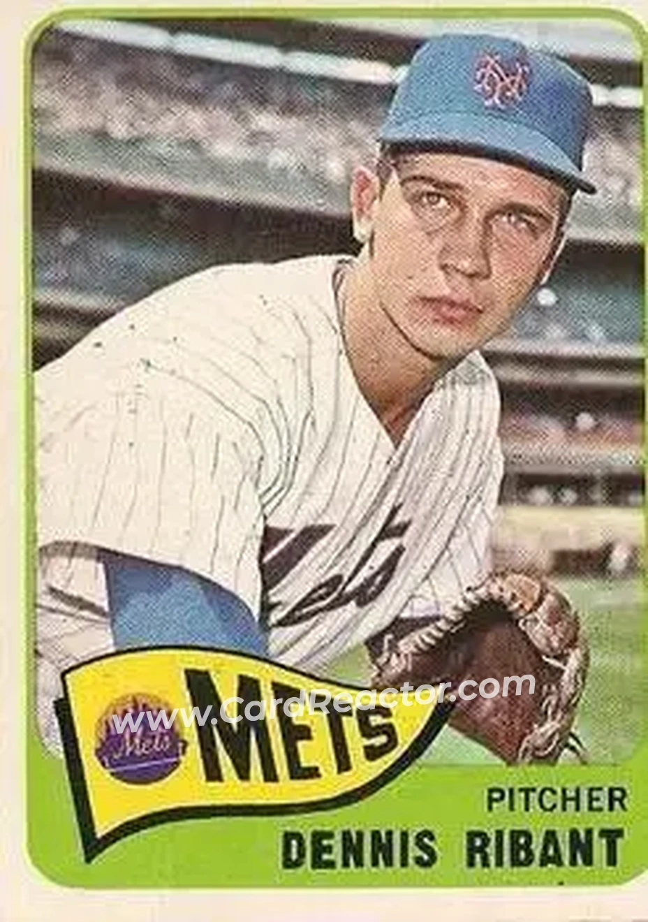 1965 O-Pee-Chee #73 - Dennis Ribant - New York Mets - Front