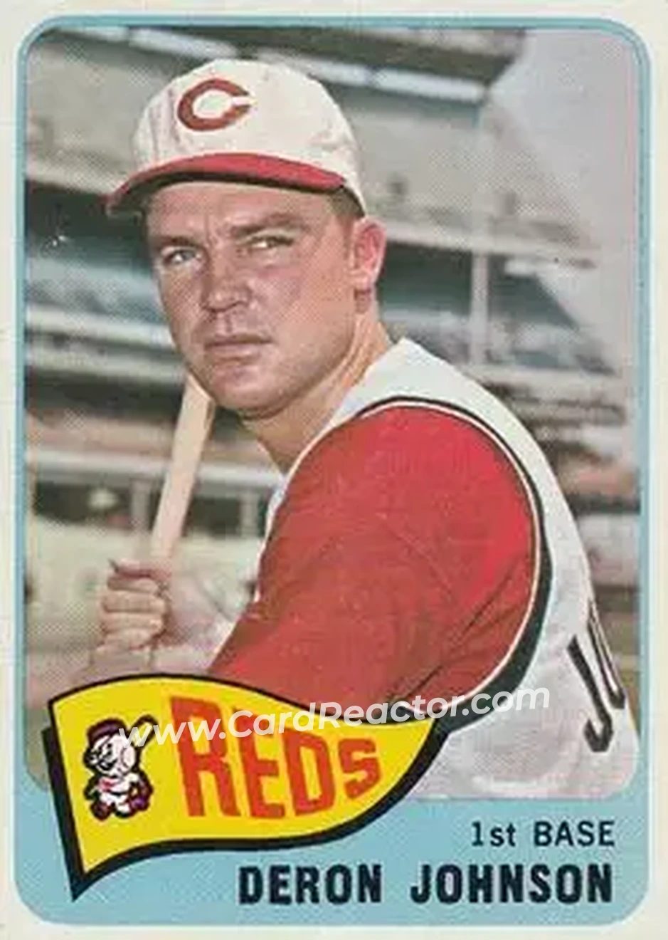 1965 O-Pee-Chee #75 - Deron Johnson - Cincinnati Reds - Front