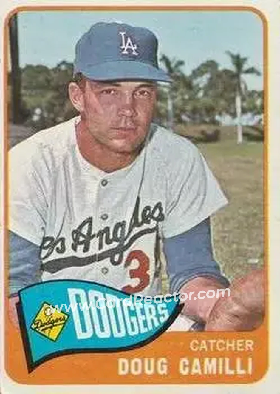 1965 O-Pee-Chee #77 - Doug Camilli - Los Angeles Dodgers - Front