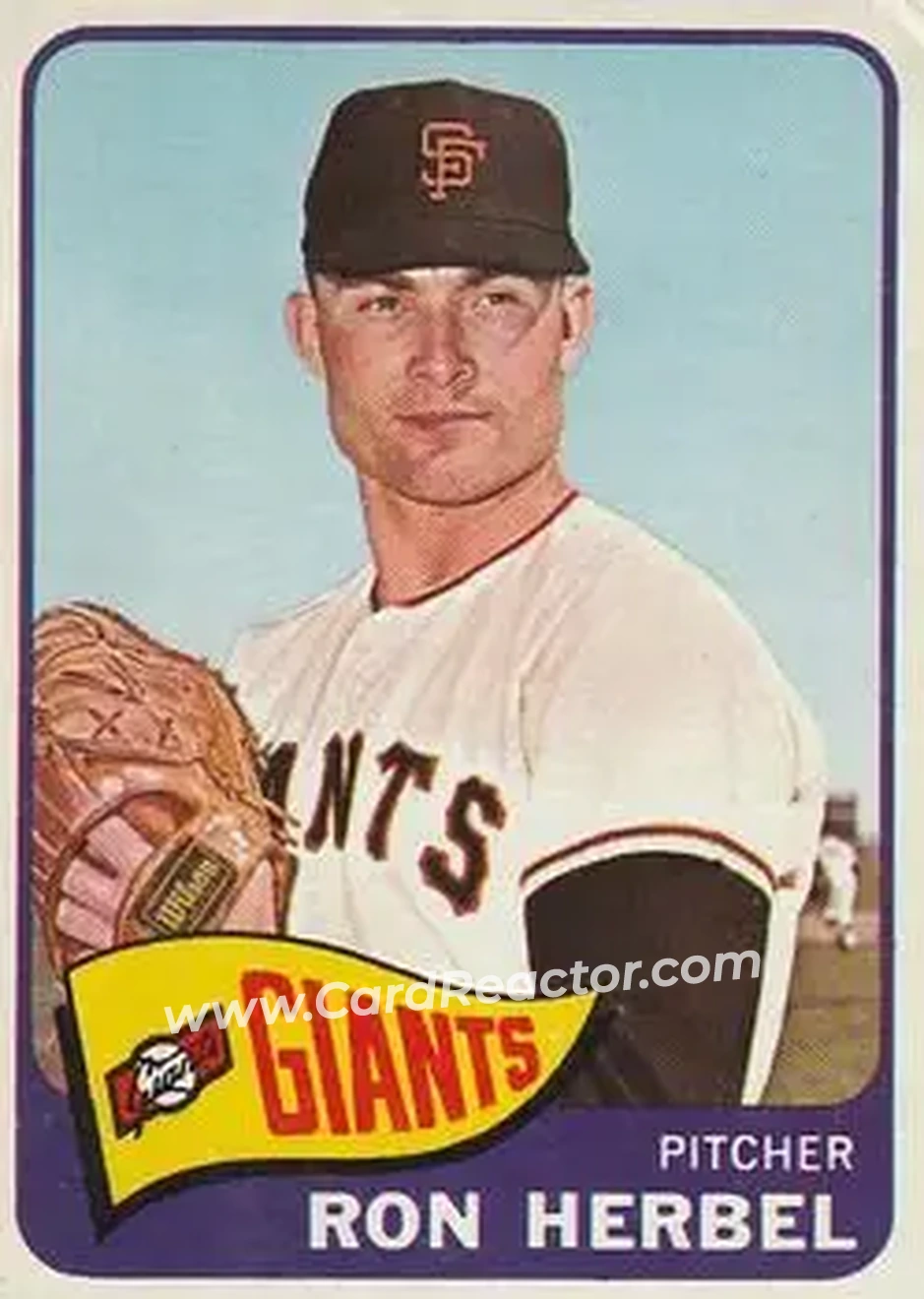 1965 O-Pee-Chee #84 - Ron Herbel - San Francisco Giants - Front 1965 O-Pee-Chee #84 - Ron Herbel - San Francisco Giants - Front