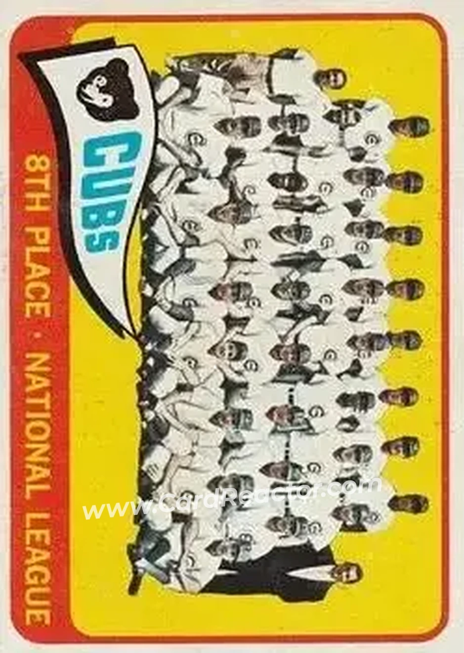 1965 O-Pee-Chee #91 - Card #91 - Chicago Cubs - Front 1965 O-Pee-Chee #91 - Card #91 - Chicago Cubs - Front