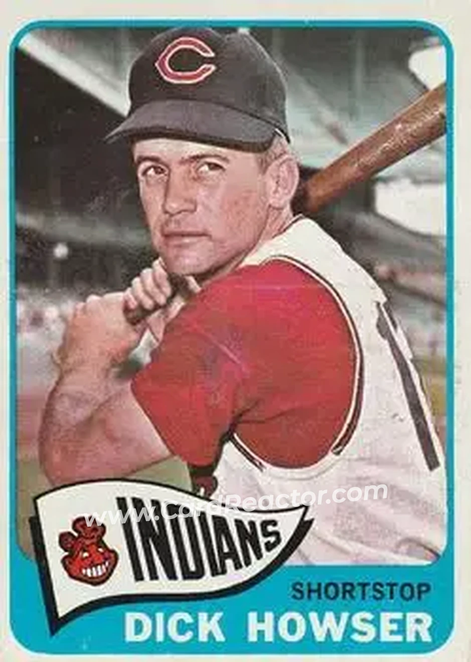 1965 O-Pee-Chee #92 - Dick Howser - Cleveland Indians - Front 1965 O-Pee-Chee #92 - Dick Howser - Cleveland Indians - Front