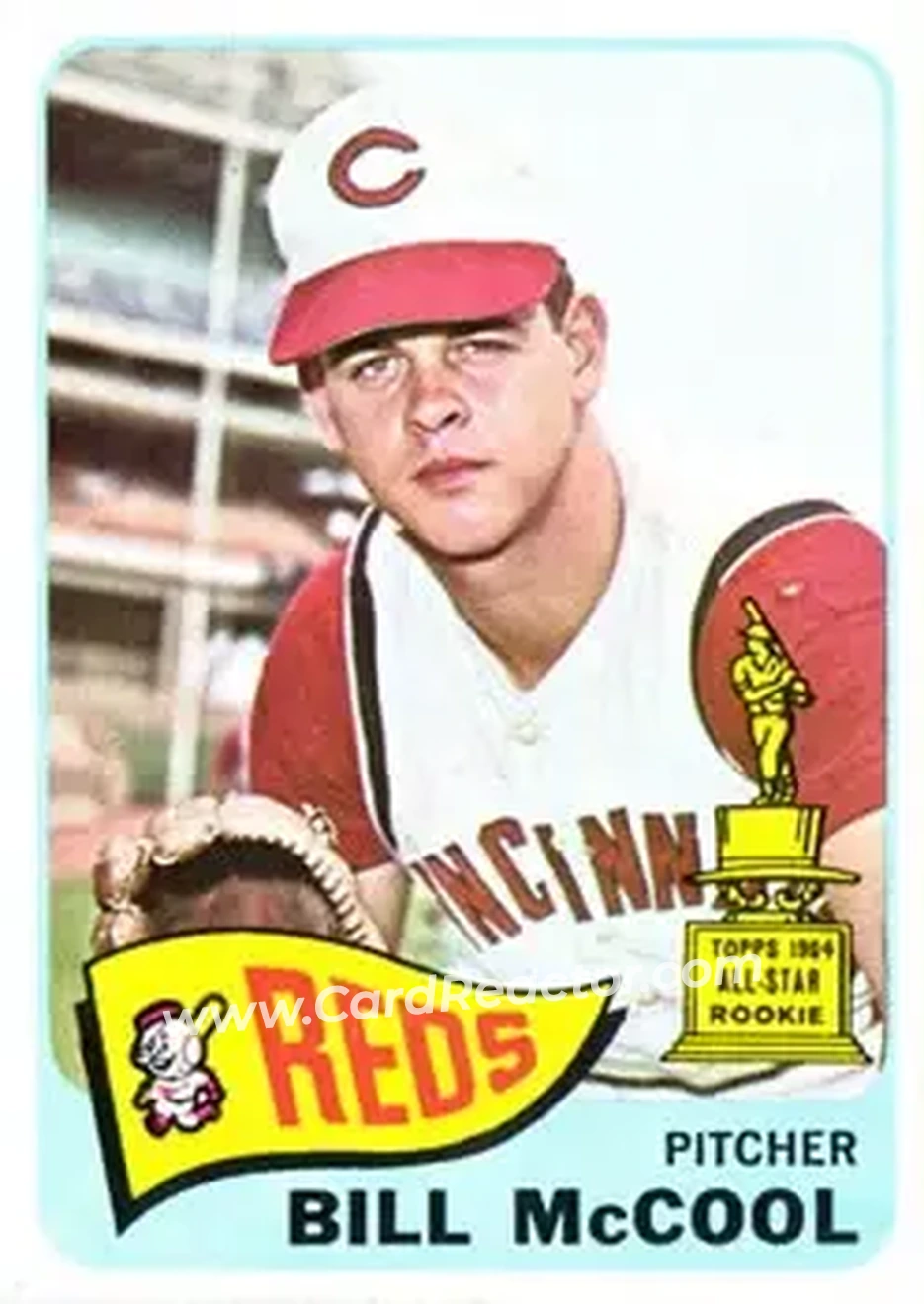 1965 Topps #18 - Bill McCool - Cincinnati Reds - Front 1965 Topps #18 - Bill McCool - Cincinnati Reds - Front