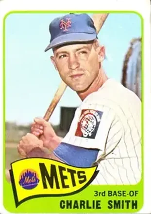 1965 Topps #22 - Charlie Smith - New York Mets 1965 Topps #22 - Charlie Smith - New York Mets