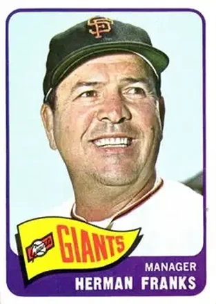 1965 Topps #32 - Herman Franks - San Francisco Giants