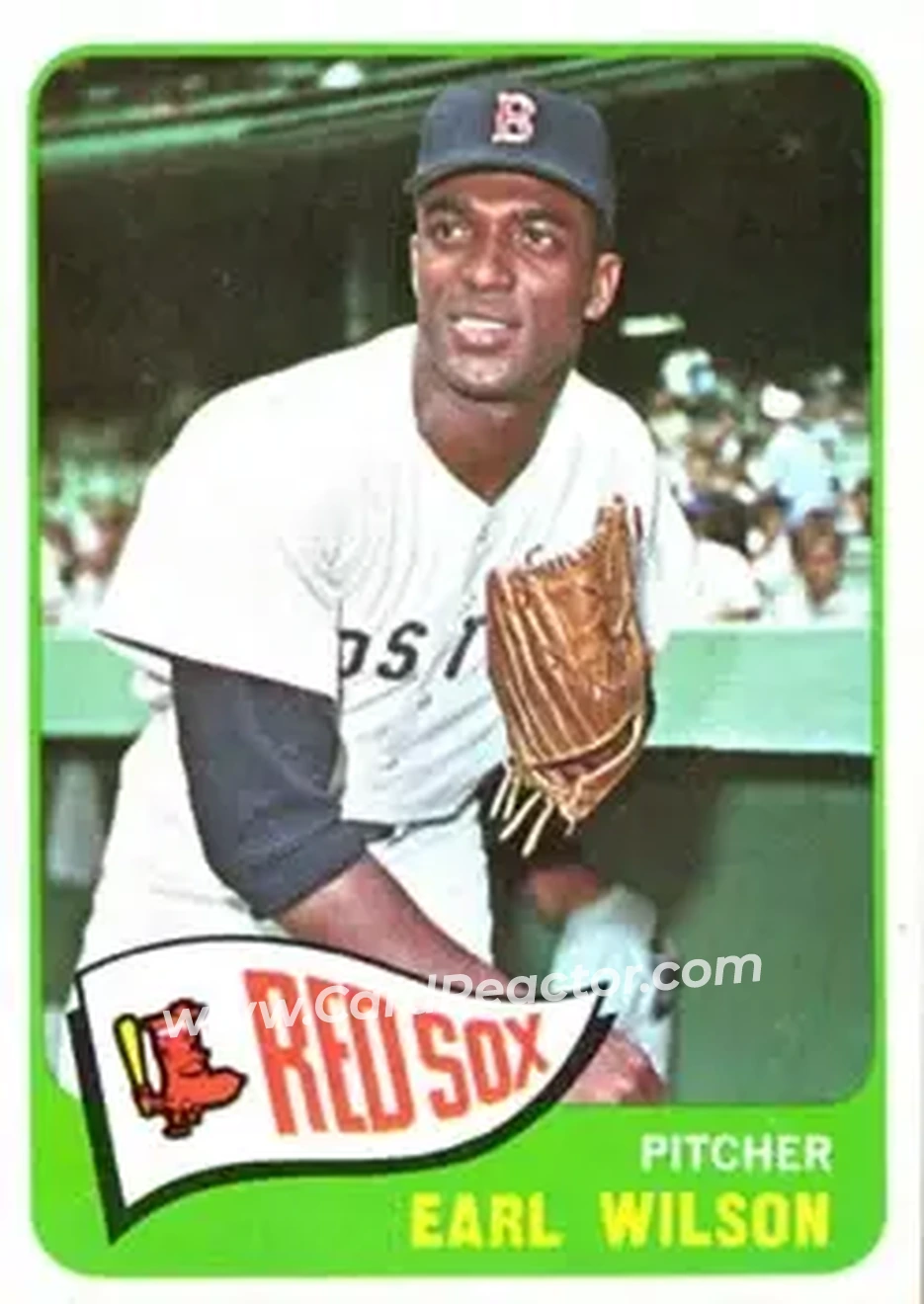 1965 Topps #42 - Earl Wilson - Boston Red Sox - Front 1965 Topps #42 - Earl Wilson - Boston Red Sox - Front