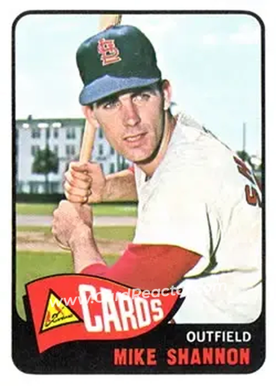 1965 Topps #43 - Mike Shannon - St. Louis Cardinals - Front 1965 Topps #43 - Mike Shannon - St. Louis Cardinals - Front