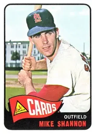 1965 Topps #43 - Mike Shannon - St. Louis Cardinals 1965 Topps #43 - Mike Shannon - St. Louis Cardinals