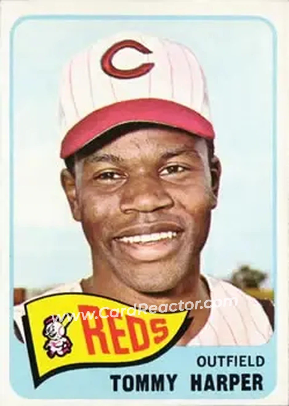 1965 Topps #47 - Tommy Harper - Cincinnati Reds - Front