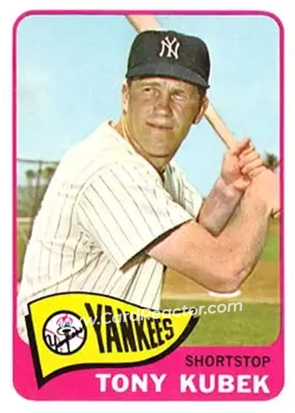 1965 Topps #65 - Tony Kubek - New York Yankees - Front 1965 Topps #65 - Tony Kubek - New York Yankees - Front