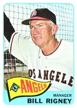 1965 Topps #66 - Bill Rigney - Los Angeles Angels