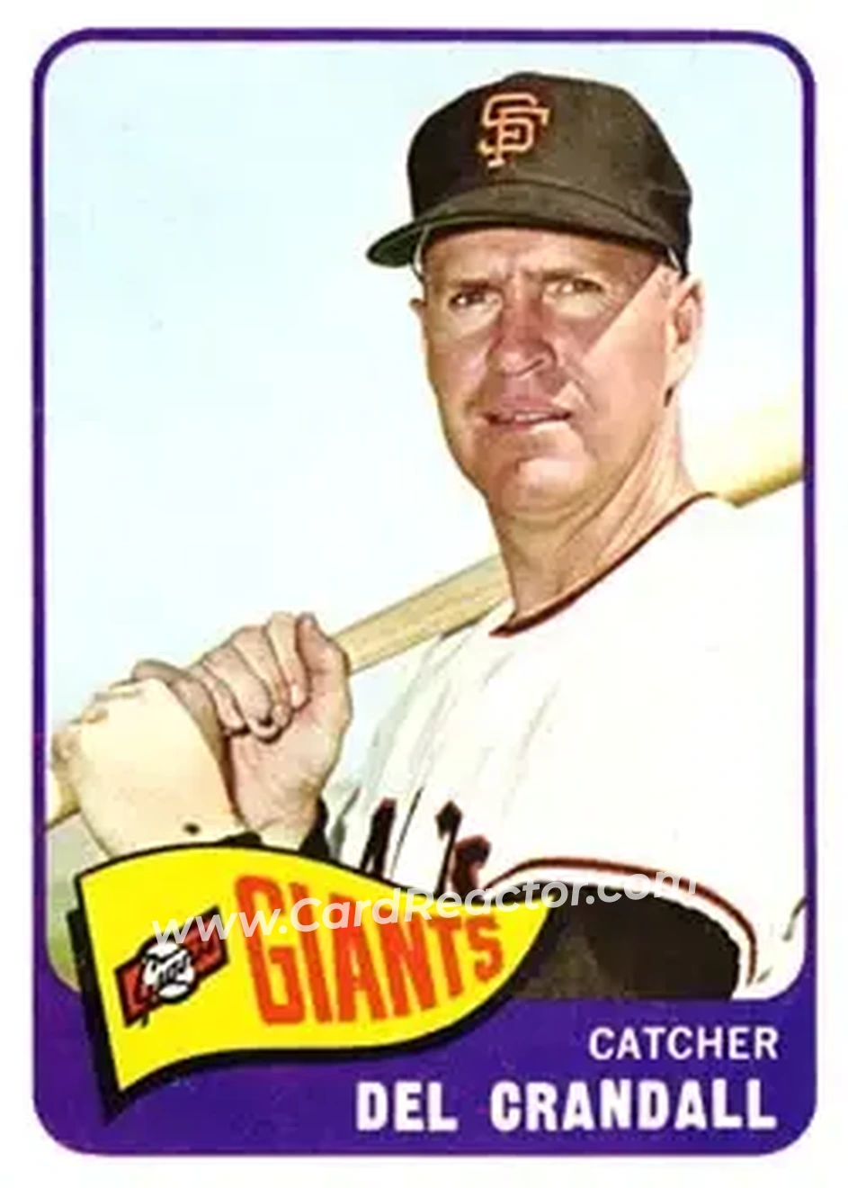 1965 Topps #68 - Del Crandall - San Francisco Giants - Front