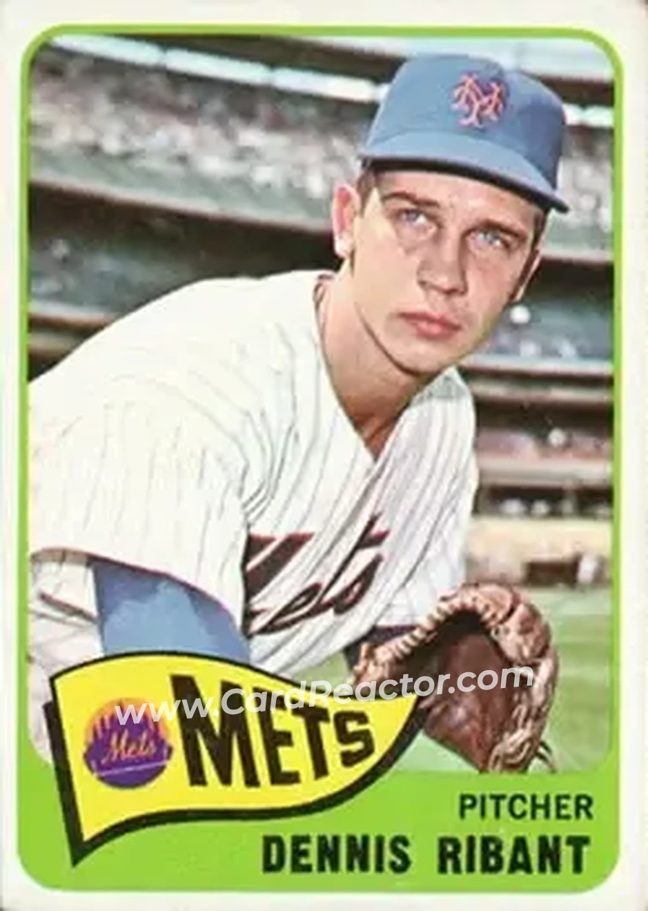 1965 Topps #73 - Dennis Ribant - New York Mets - Front 1965 Topps #73 - Dennis Ribant - New York Mets - Front