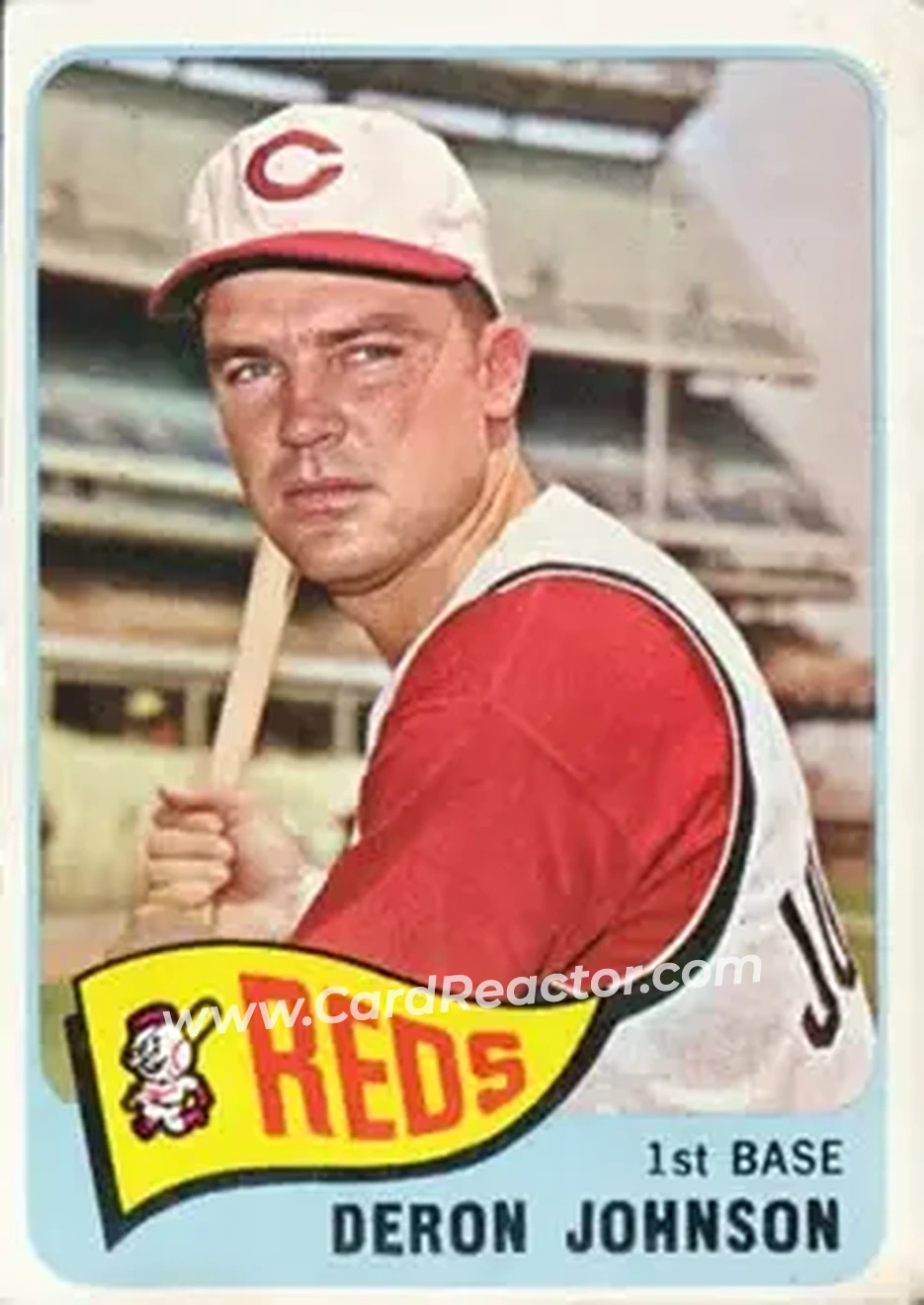 1965 Topps #75 - Deron Johnson - Cincinnati Reds - Front