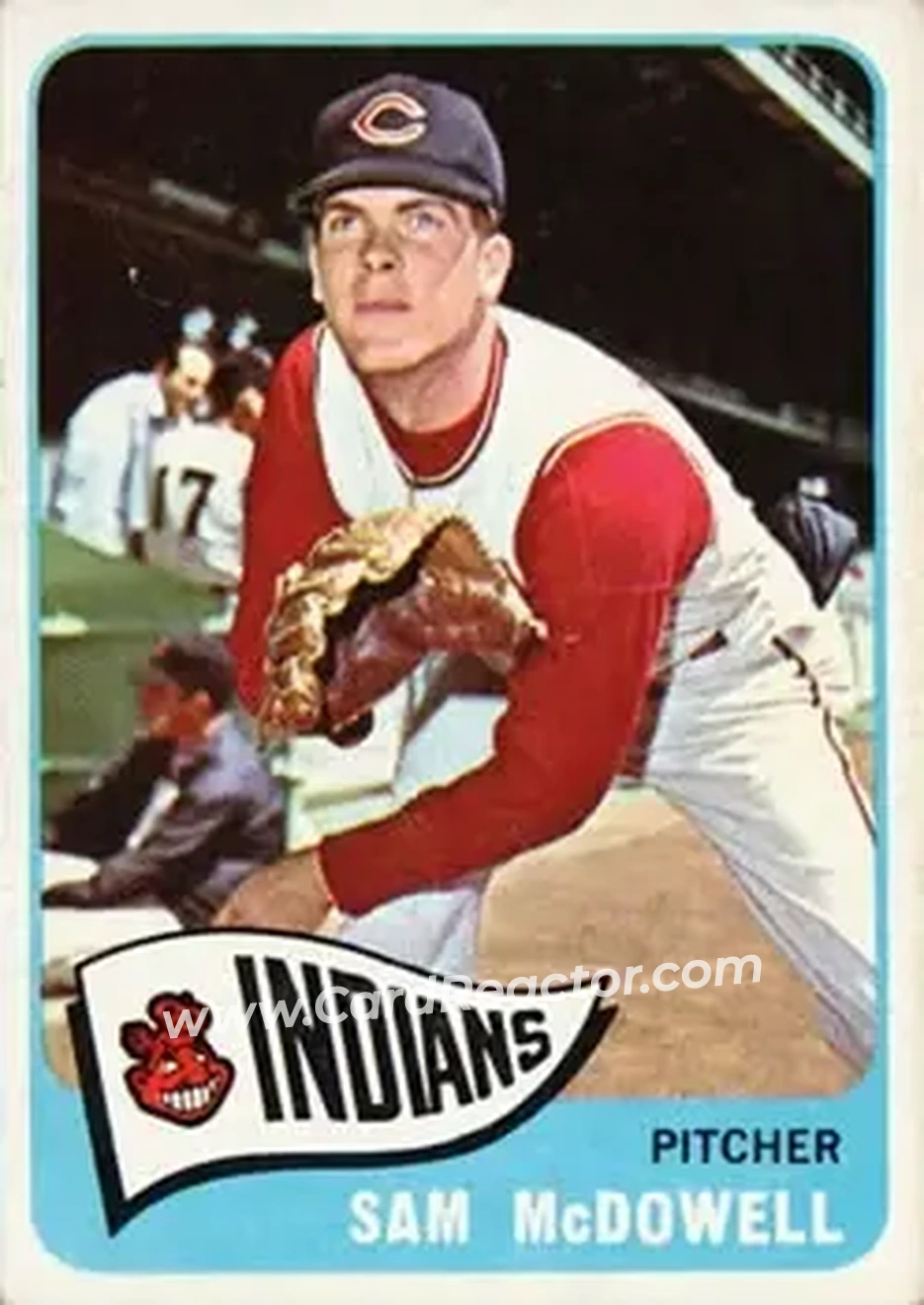 1965 Topps #76 - Sam McDowell - Cleveland Indians - Front