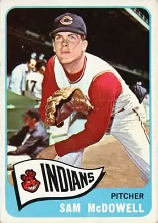 1965 Topps #76 - Sam McDowell - Cleveland Indians