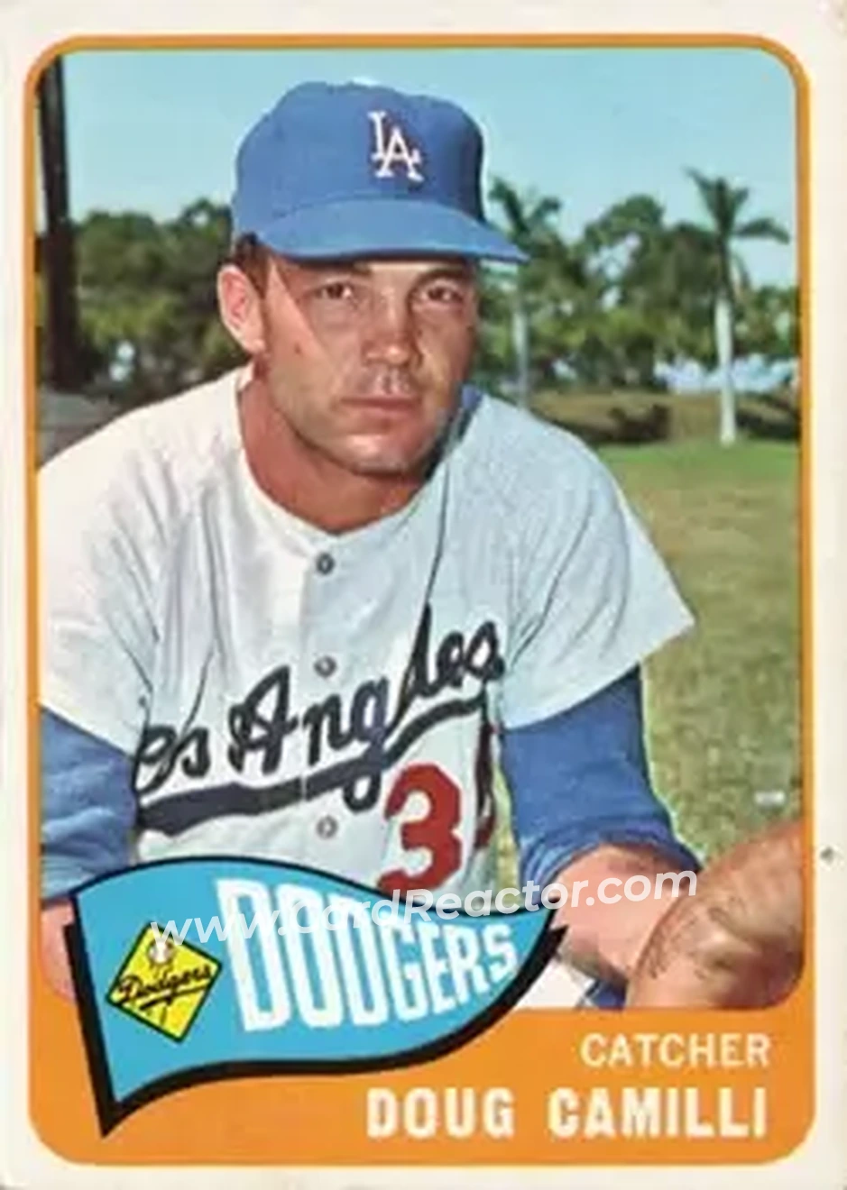 1965 Topps #77 - Doug Camilli - Los Angeles Dodgers - Front