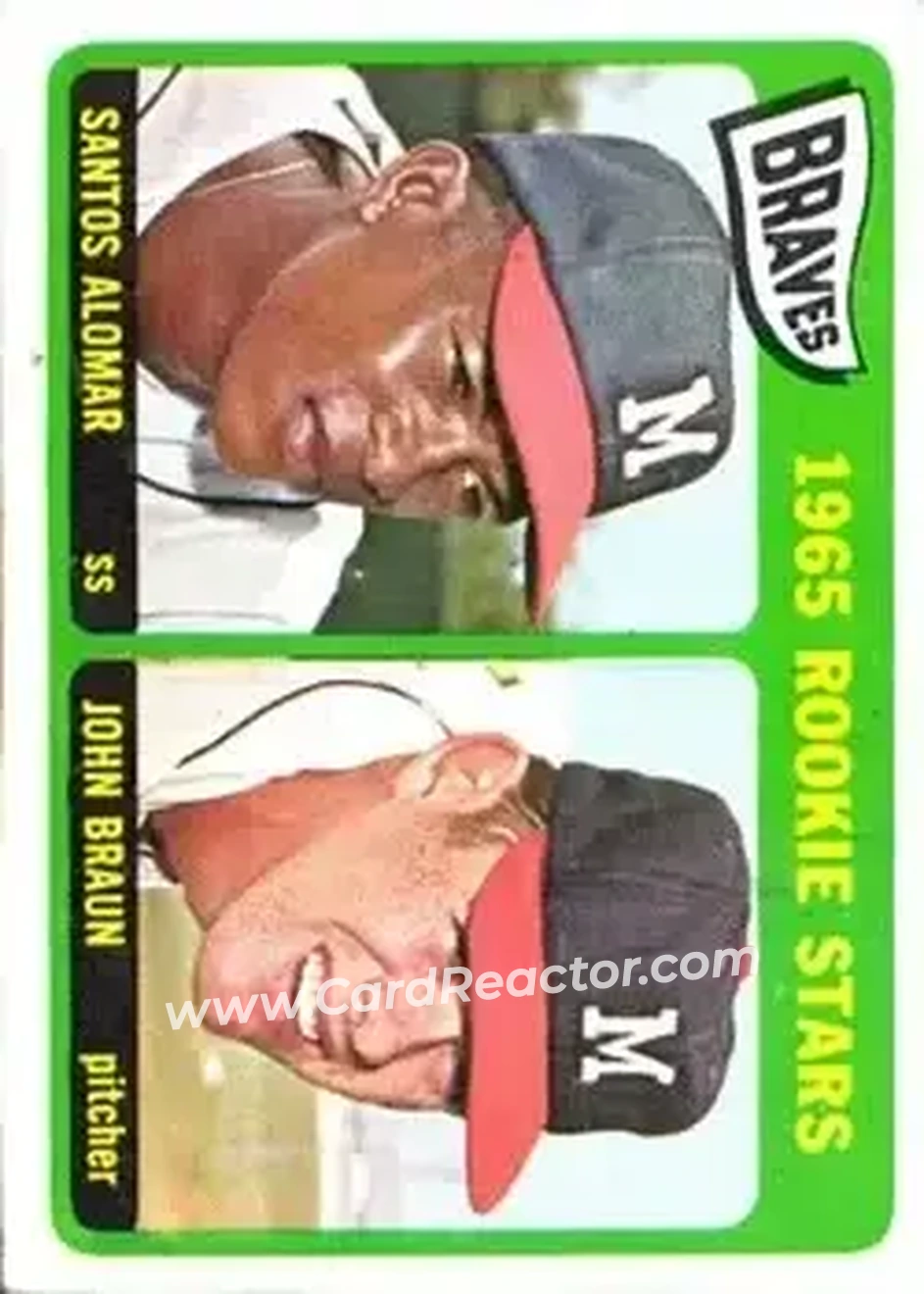 1965 Topps #82 - Card #82 - Milwaukee Braves - Front 1965 Topps #82 - Card #82 - Milwaukee Braves - Front