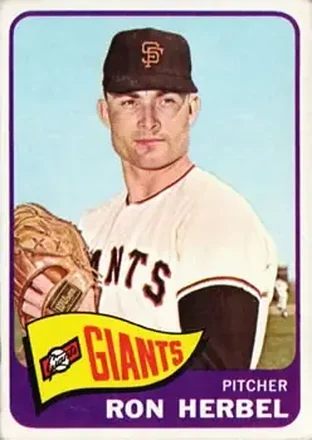 1965 Topps #84 - Ron Herbel - San Francisco Giants 1965 Topps #84 - Ron Herbel - San Francisco Giants