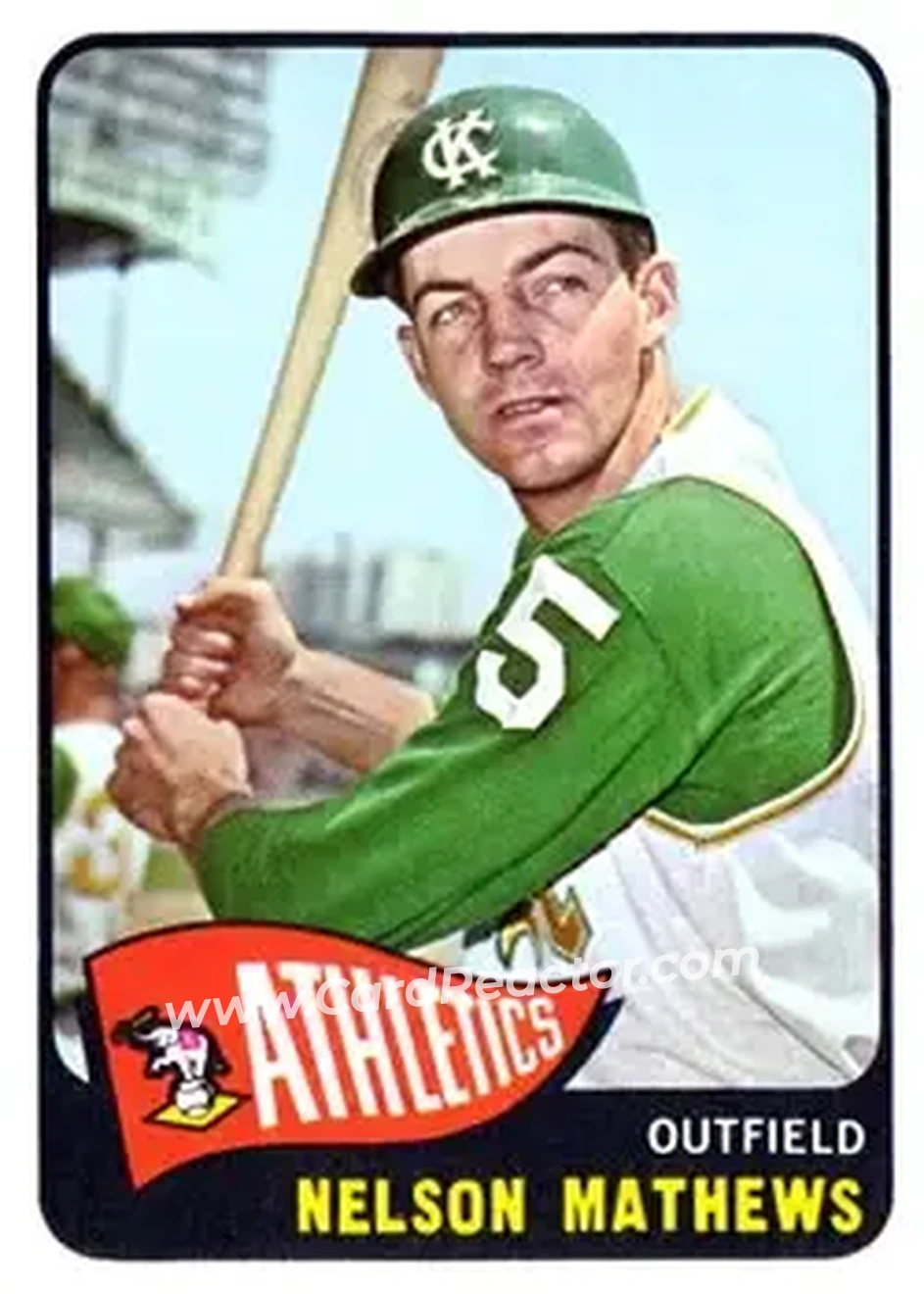 1965 Topps #87 - Nelson Mathews - Kansas City Athletics - Front 1965 Topps #87 - Nelson Mathews - Kansas City Athletics - Front