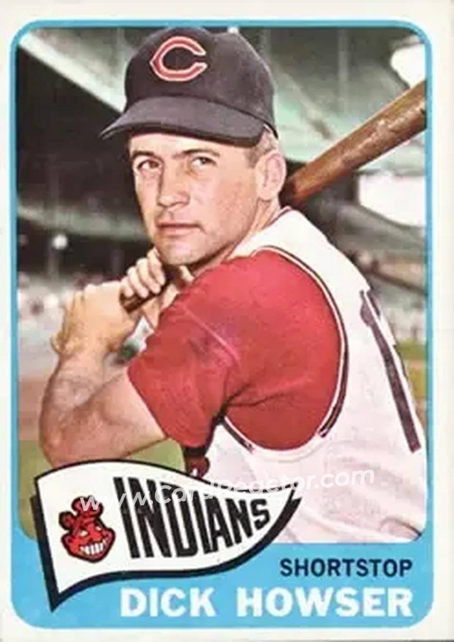 1965 Topps #92 - Dick Howser - Cleveland Indians - Front 1965 Topps #92 - Dick Howser - Cleveland Indians - Front