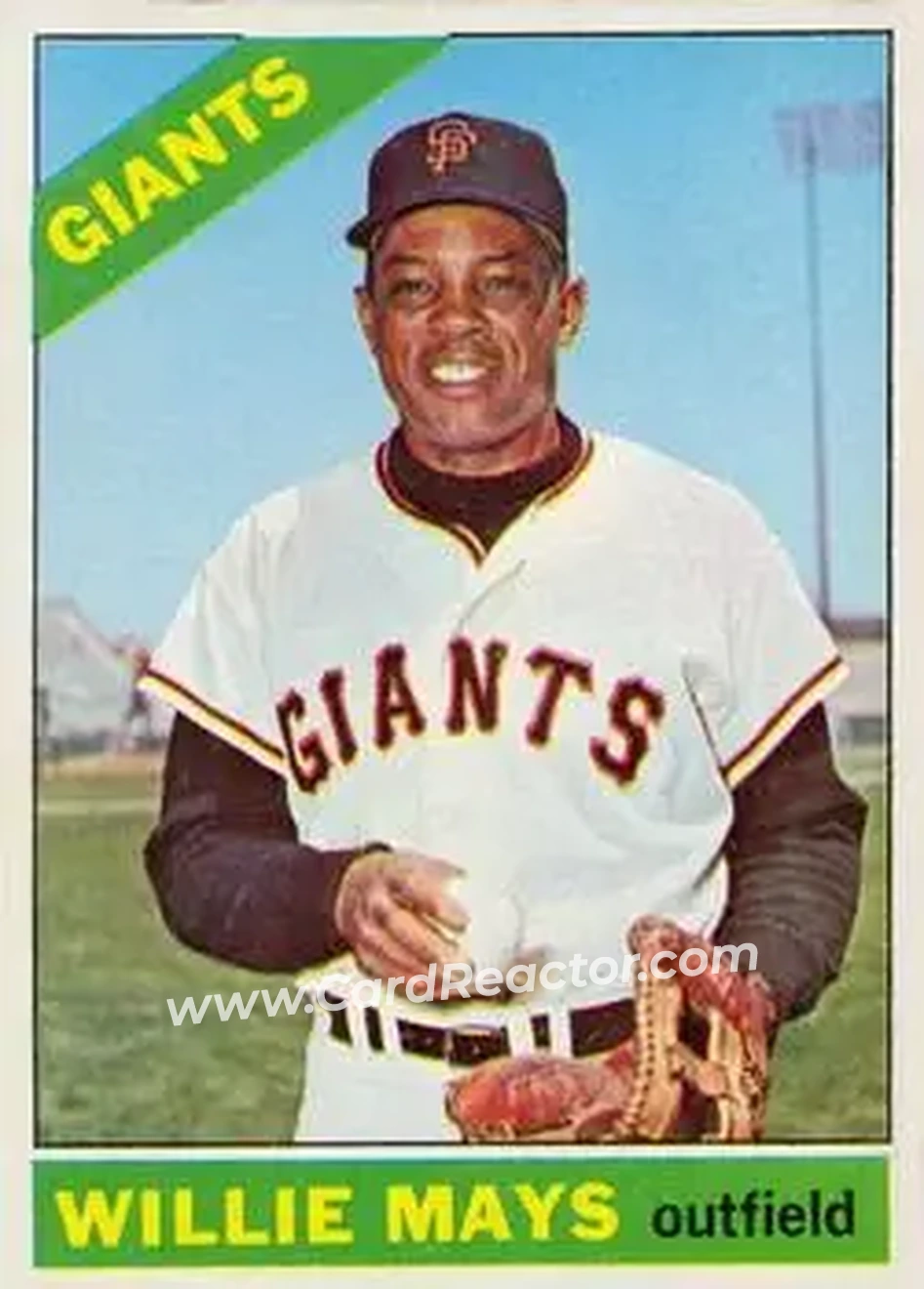 1966 O-Pee-Chee #1 - Willie Mays - San Francisco Giants - Front