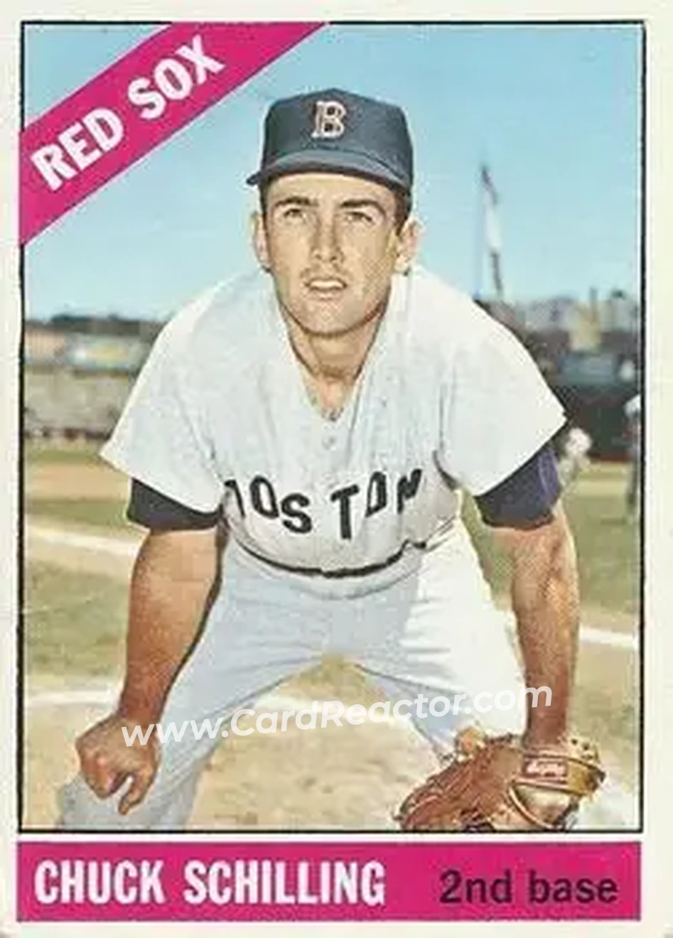 1966 O-Pee-Chee #6 - Chuck Schilling - Boston Red Sox - Front