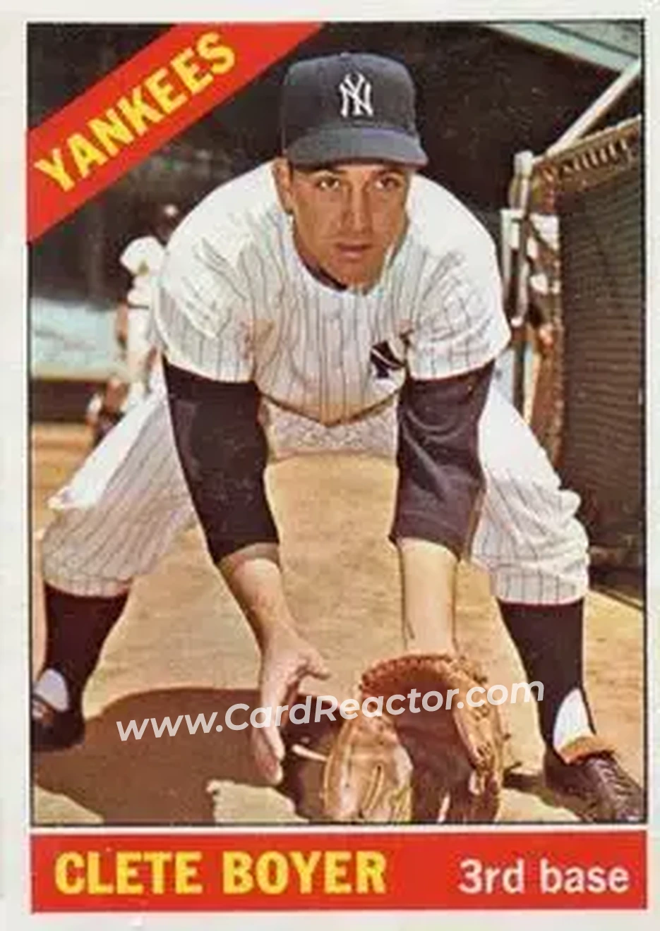 1966 O-Pee-Chee #9 - Cletis Boyer - New York Yankees - Front