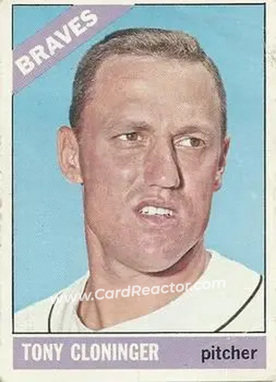 1966 O-Pee-Chee #10 - Tony Cloninger - Atlanta Braves - Front