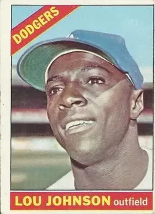 1966 O-Pee-Chee #13 - Lou Johnson - Los Angeles Dodgers