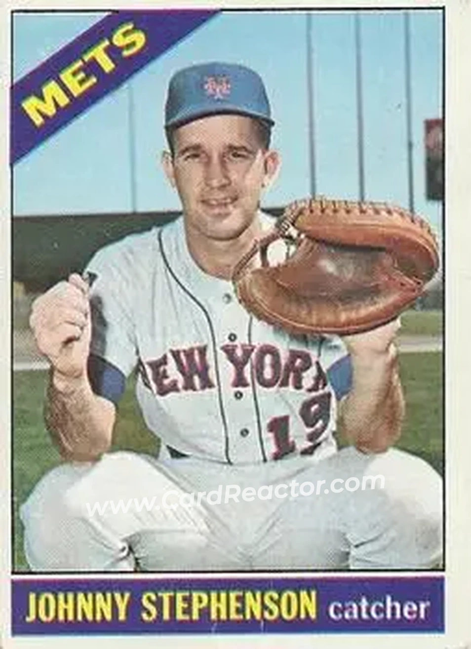 1966 O-Pee-Chee #17 - Johnny Stephenson - New York Mets - Front