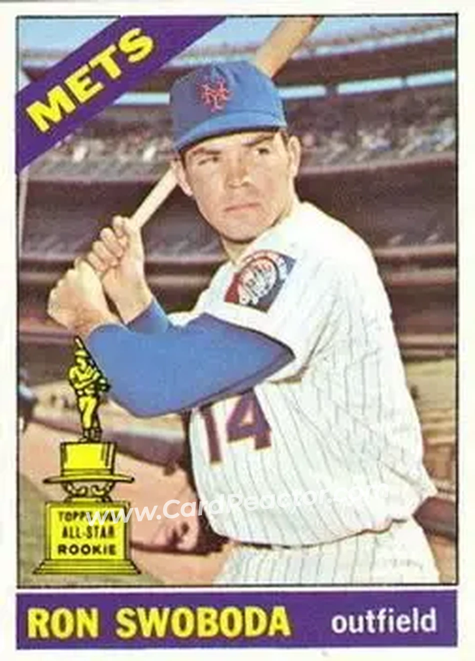1966 O-Pee-Chee #35 - Ron Swoboda - New York Mets - Front